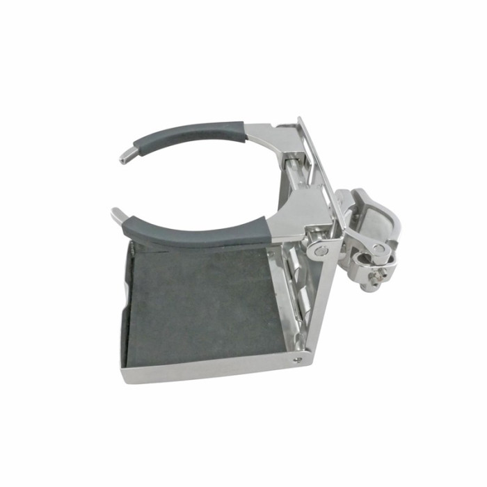 Opklapbare bekerhouder voor railing voor koker 22-30 mm RVS-316 (A4) main product photo