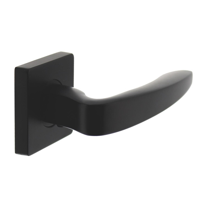 Intersteel Deurkruk Zeus op vierkant rozet mat zwart main product photo