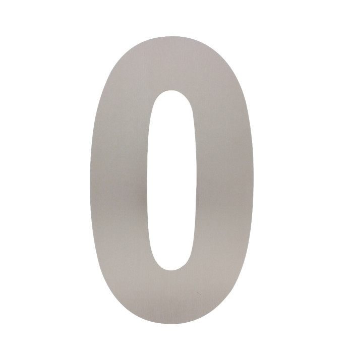 Intersteel Huisnummer 0 XXL hoogte 50 cm rvs geborsteld main product photo