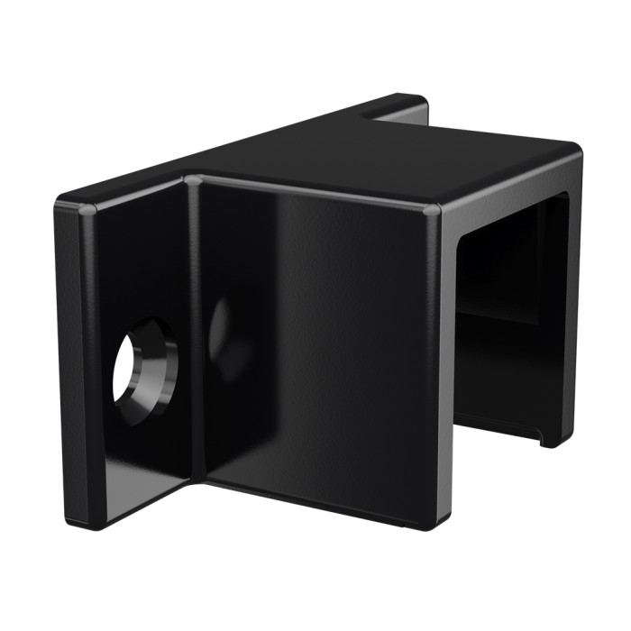 Muurflens voor U-profielbuis 33 x 39 mm vast RVS-316 zwart model 6515 main product photo
