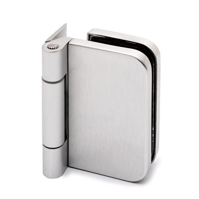 Glasdeurscharnier Cassie aluminium mat geanodiseerd main product photo