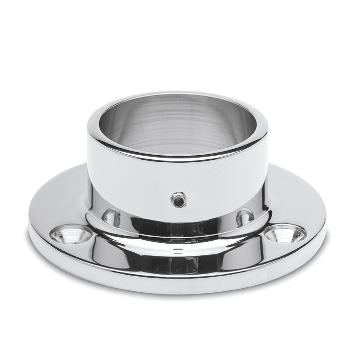 Muur en vloer flens Wally voor buis Ø 25,4 mm zamak chroom look main product photo