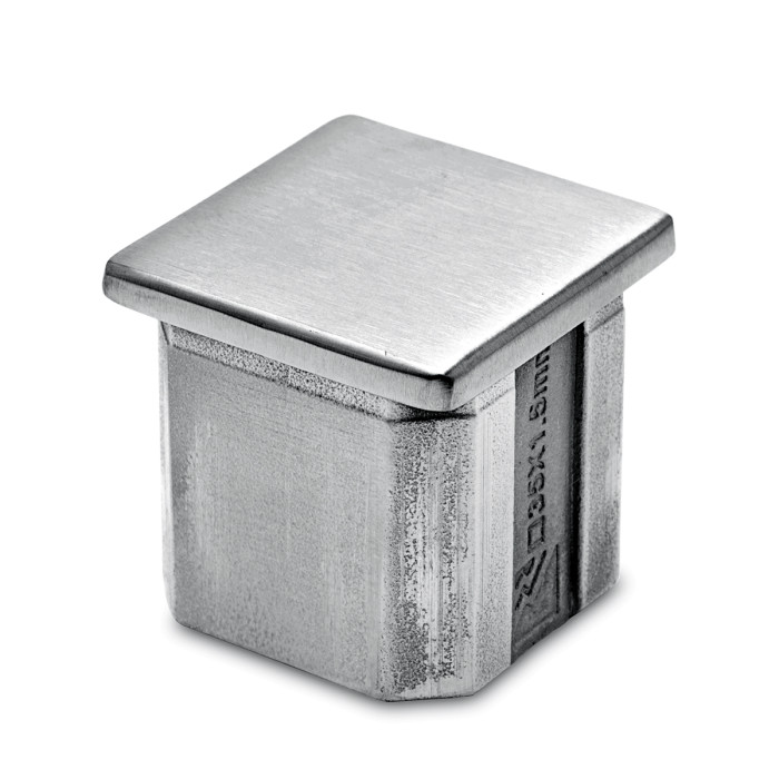 Eindkap voor vierkant buis Myntje voor koker 35 x 35 mm RVS-304 mat geslepen main product photo