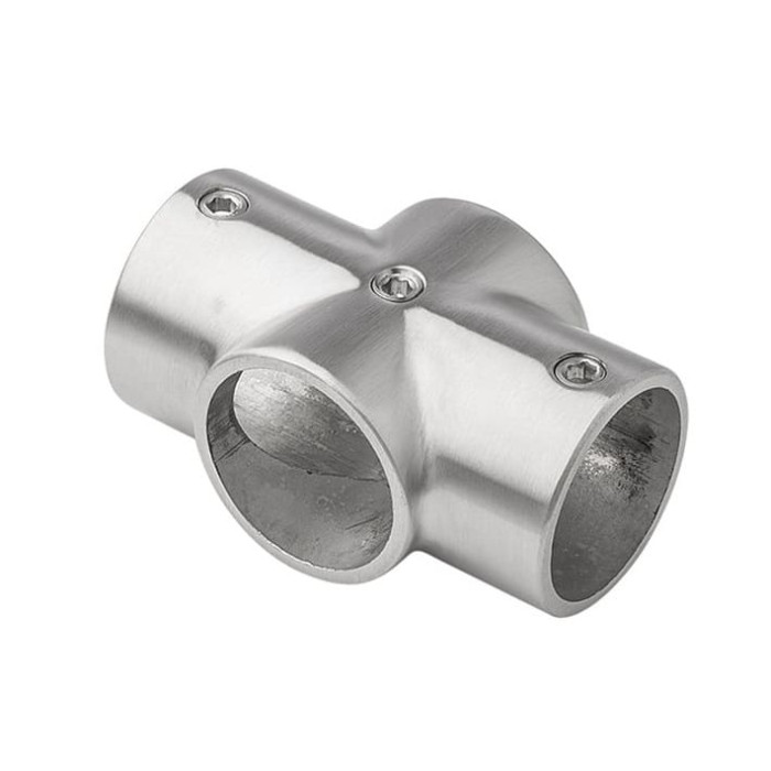 Kruisstuk voor buis 42,4 mm RVS-316 mat geslepen main product photo