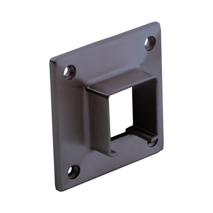 Muurflens voor U-profielbuis 40 x 40 mm vast RVS-316 antracietgrijs model 4183 main product photo