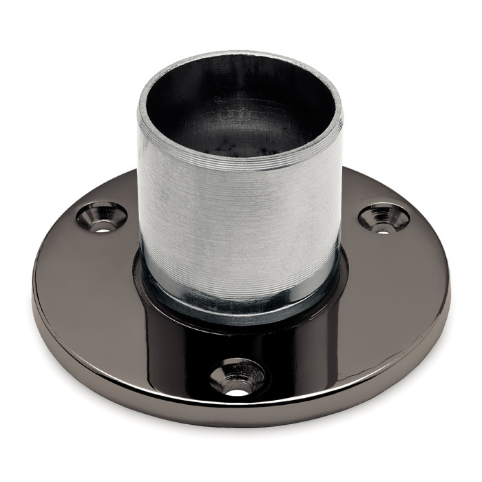 Muur en vloer flens Walda voor buis Ø 38,1 mm zamak zwart main product photo