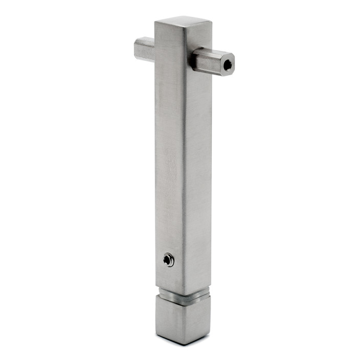 Mini-Rail steun Adwine middensteun voor koker 8 x 8 mm zamak RVS look main product photo