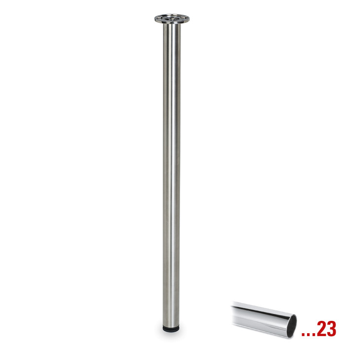 Tafelpoot Derdriu 720 mm zamak chroom look main product photo