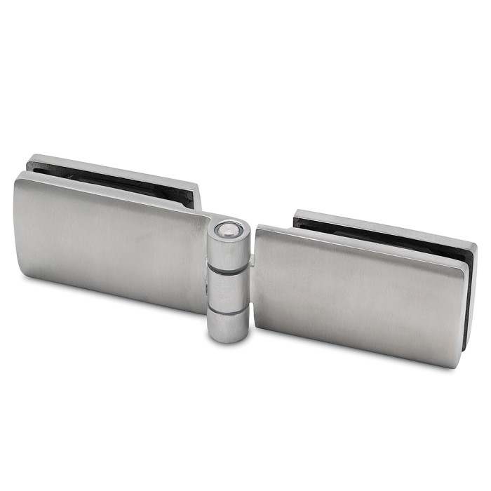 Glasdeurscharnier Helena glas/glas RVS-304 mat geslepen main product photo