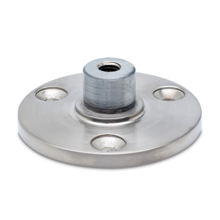 Combinatie flens Nande M8 zamak RVS look main product photo