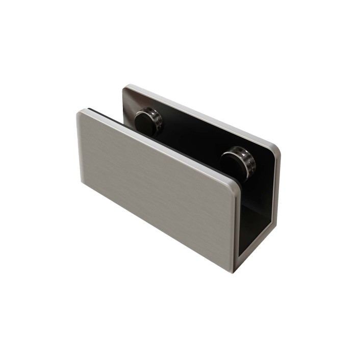 Glasplaatdrager Viki voor glasdikte 10 - 15 mm zamak RVS look main product photo