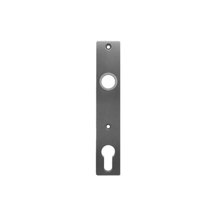 Handgreepplaat massief voor slot afstand 92 mm mat geslepen RVS-304 main product photo