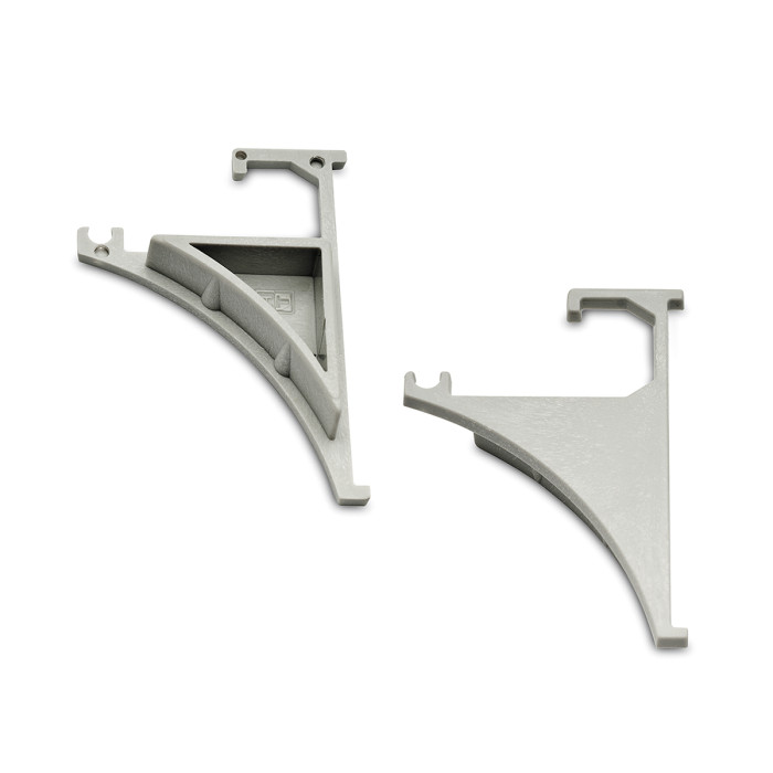 Eindkappen voor glasplaatfrager profiel Celine paar kunststof main product photo