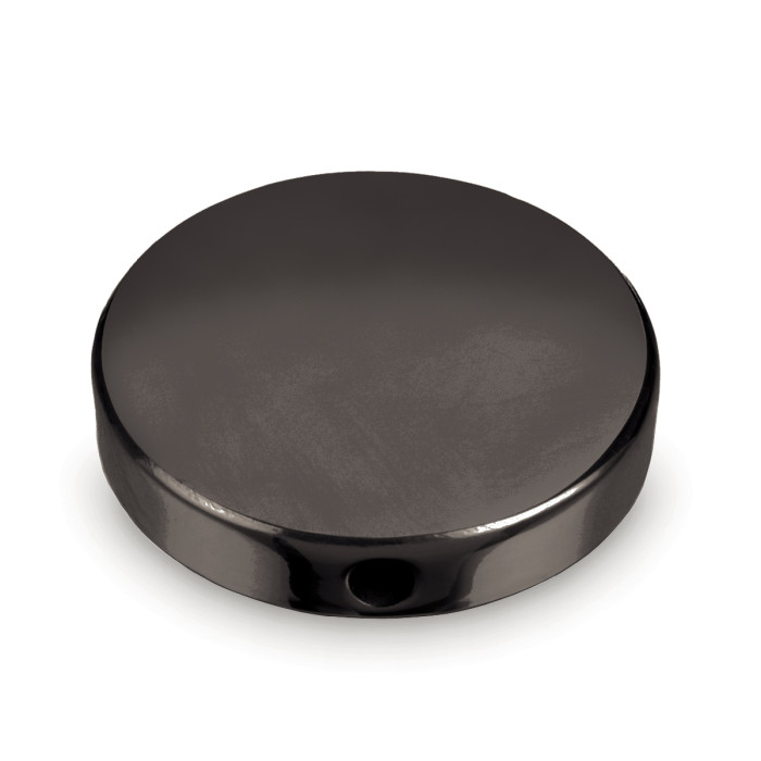 Sier afsluitkap Xenia voor buis Ø 25,4 mm zamak zwart main product photo