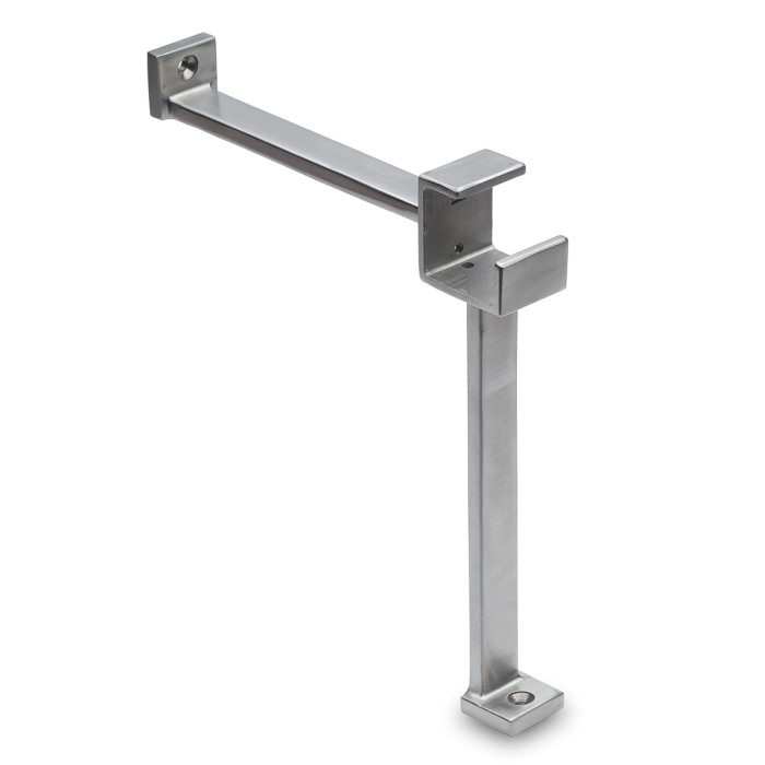 Voetsteun Lillemor voor koker 35 x 35 mm zamak RVS look main product photo