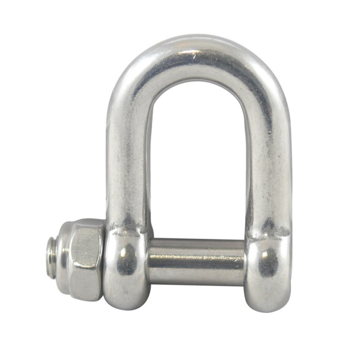 D-sluiting met binnenzeskant en veiligheidsmoer 10 mm RVS-316 main product photo