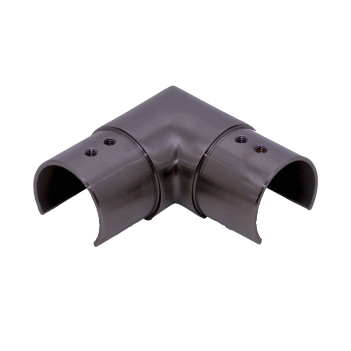 Hoekverbinder voor buis 42,4 x 1,5 mm vast RVS-316 antracietgrijs model 1202 main product photo