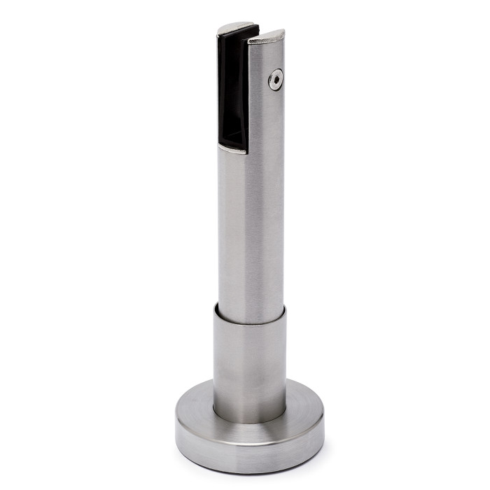 Glas stelvoet t.b.v. sanitair cabines Erato RVS-304 mat geslepen main product photo