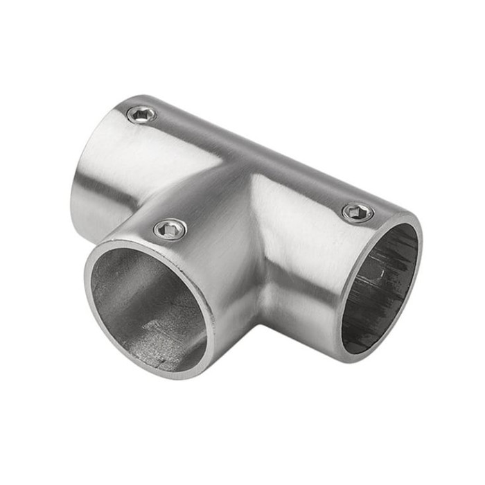 T-koppeling lang voor buis 42,4 mm RVS-316 mat geslepen main product photo