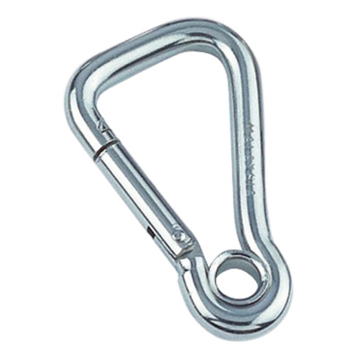 Karabijnhaak asymmetrisch met oog 6 x 60 mm RVS-316 main product photo