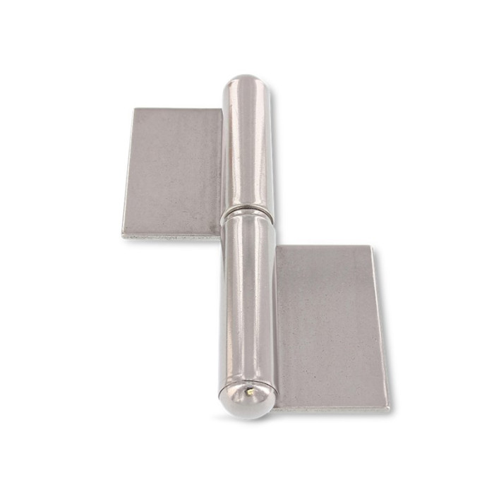 Laspaumelle 2-delig met lange flenzen rechts (DIN links) 115 mm RVS-304 (A2) main product photo