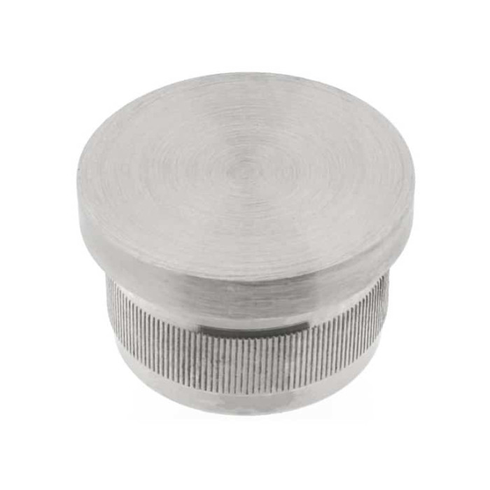 Eindkap vlak voor buis 28 mm RVS-316 mat geslepen main product photo