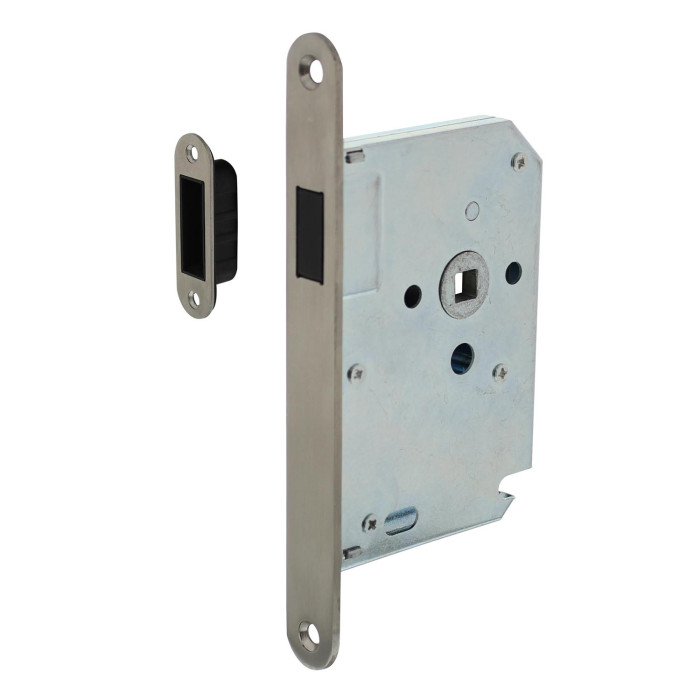Intersteel Woningbouw magneet loopslot, voorplaat afgerond rvs main product photo