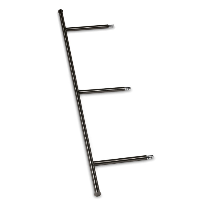 Dwarsconsole voor kledinghangers Zeppe Ø 25,4 mm 1800 mm zamak zwart main product photo