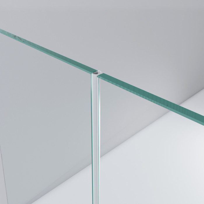 Afdichtingsprofiel met strip voor glasdeur, zelfklevend Hakima 8-10 mm PVC transparant main product photo