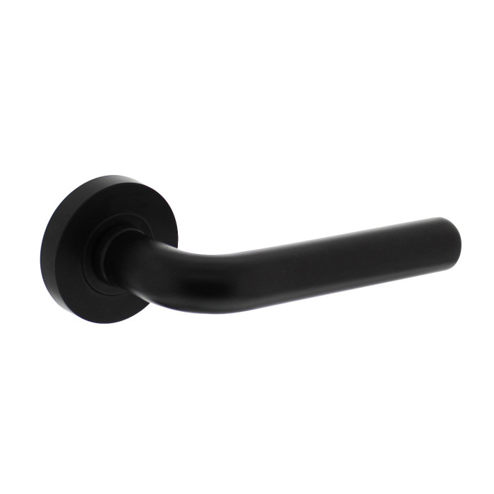 Intersteel Deurkruk Agatha op rozet 53x8mm mat zwart main product photo
