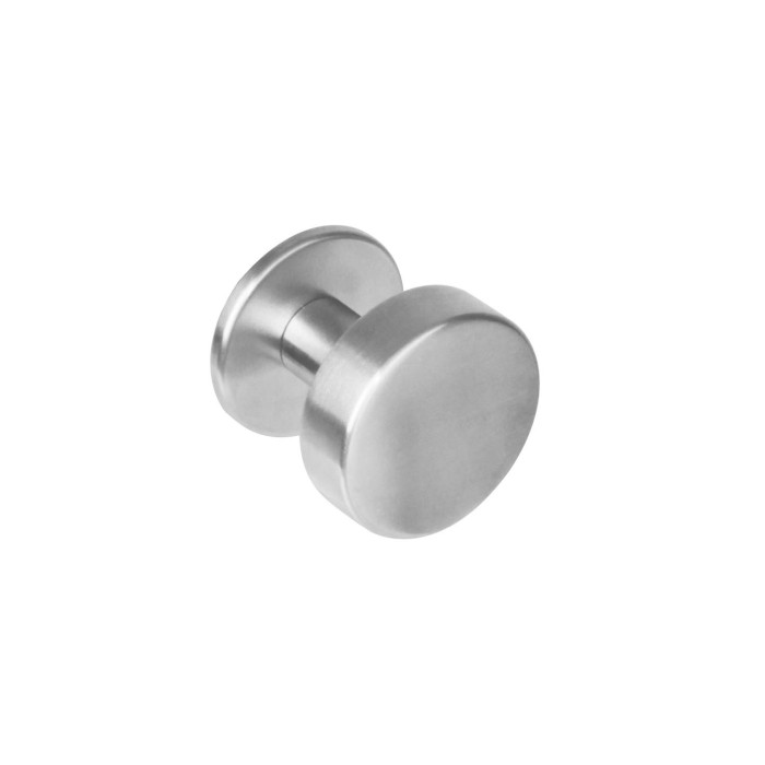 Intersteel Knop rond plat op rozet rvs geborsteld main product photo
