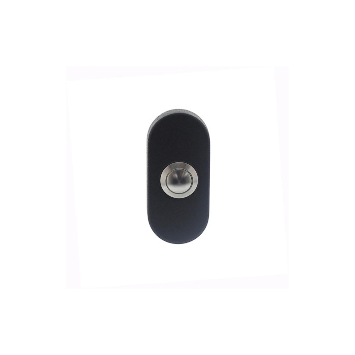 Intersteel Deurbel ovaal verdekt 65x30x10 rvs/mat zwart main product photo