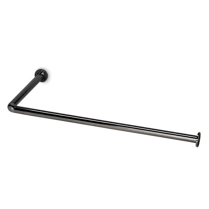 Kapstok, Ø 25,4 mm, model 731, Antraciet RVS-Look (Zamak) main product photo