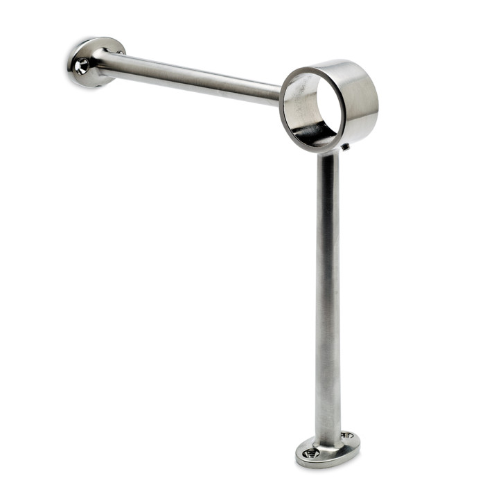 Voetsteun Barbera voor buis Ø 50,8 mm zamak RVS look main product photo