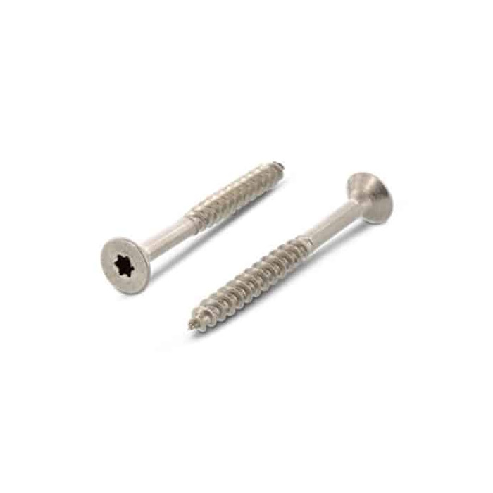 Seko houtbouwschroef met freesribben 6,0 x 130/70 mm Art. 9047 RVS A2-50 TX25 (100 stuks) main product photo