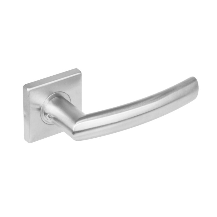 Intersteel Deurkruk Blok op vierkant rozet rvs geborsteld main product photo