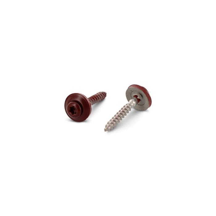 Spenglerschroef 4,5 x 20 mm RAL 3009 Art. 9087 RVS A2-50 TX20 (200 stuks) main product photo
