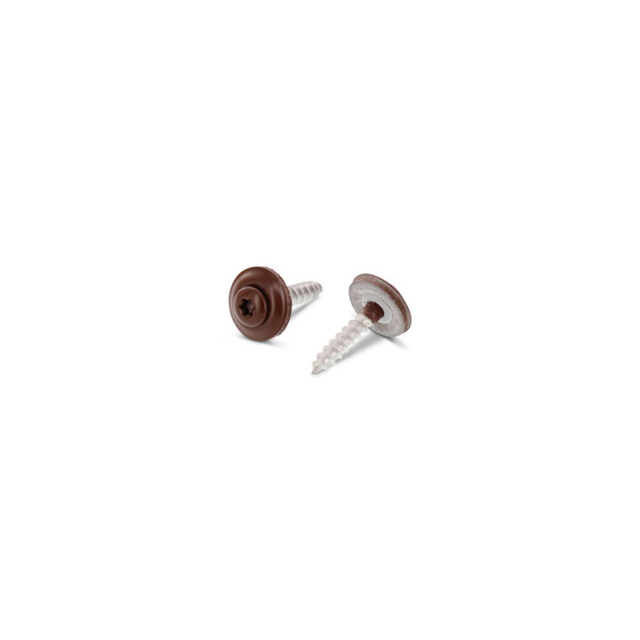 Spenglerschroef 4,5 x 60 mm RAL 8011 Art. 9087 RVS A2-50 TX20 (200 stuks) main product photo
