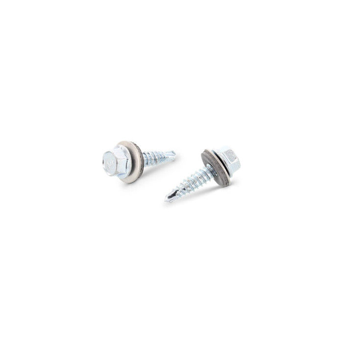 Boorschroef bi-metaal 6,3 x 25 mm EPDM ring 16 mm Art. 9504 RVS A2/CV SW8 (500 stuks) main product photo