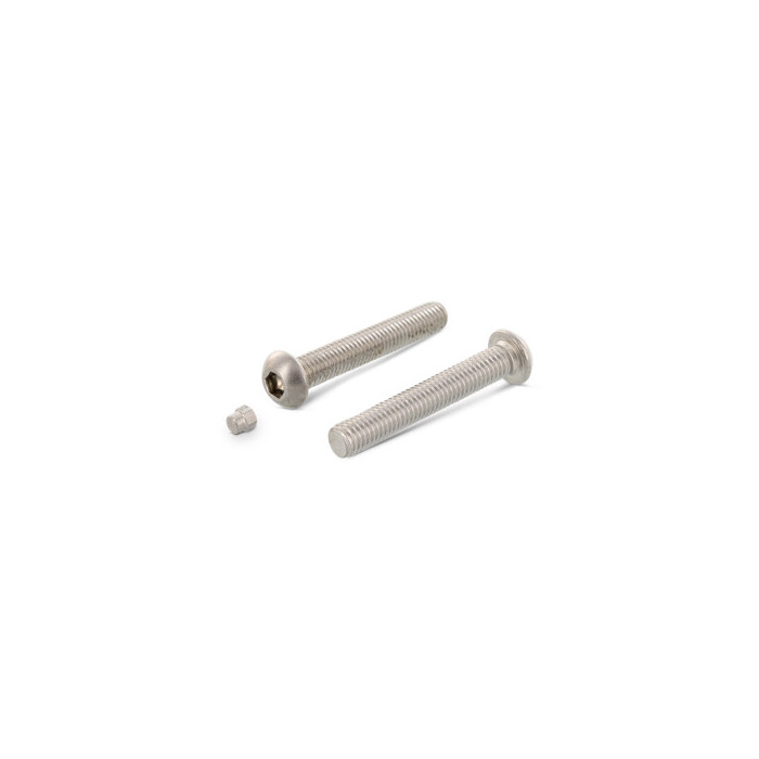 Veiligheidsschroef met plat-ronde kop M8 x 60 mm met stop Art. 9140 RVS A2-50 SW5 (100 stuks) main product photo