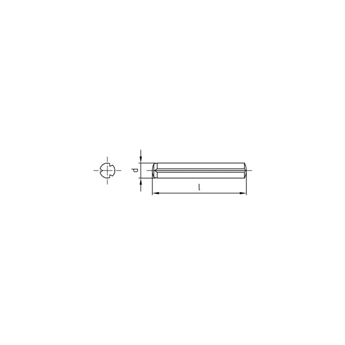 Kerfpen cilindrisch 2 x 20 mm DIN 1473 RVS A1 (500 stuks) main product photo