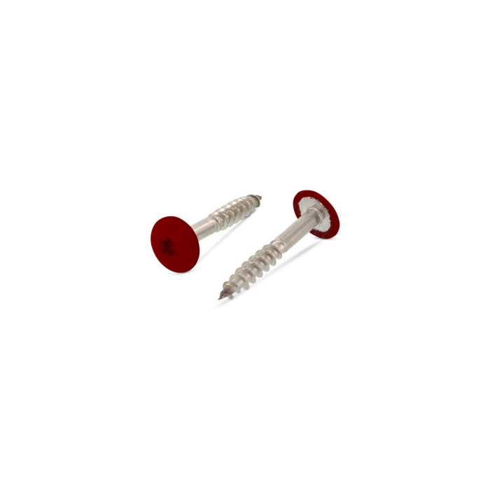 Trespo houtschroef plat-ronde kop 5,5 x 38 mm RAL 3009 Art. 9086 RVS A4-50 TX20 (100 stuks) main product photo