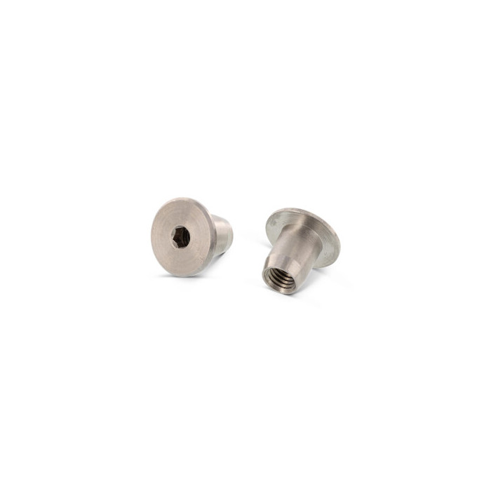 Hulsmoer platte kop M6 x 10 mm Art. 9262 RVS A1 (100 stuks) main product photo