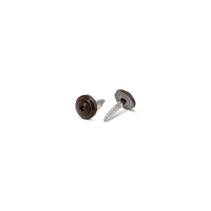 Spenglerschroef 4,5 x 25 mm RAL 8014 Art. 9087 RVS A2-50 TX20 (200 stuks) main product photo