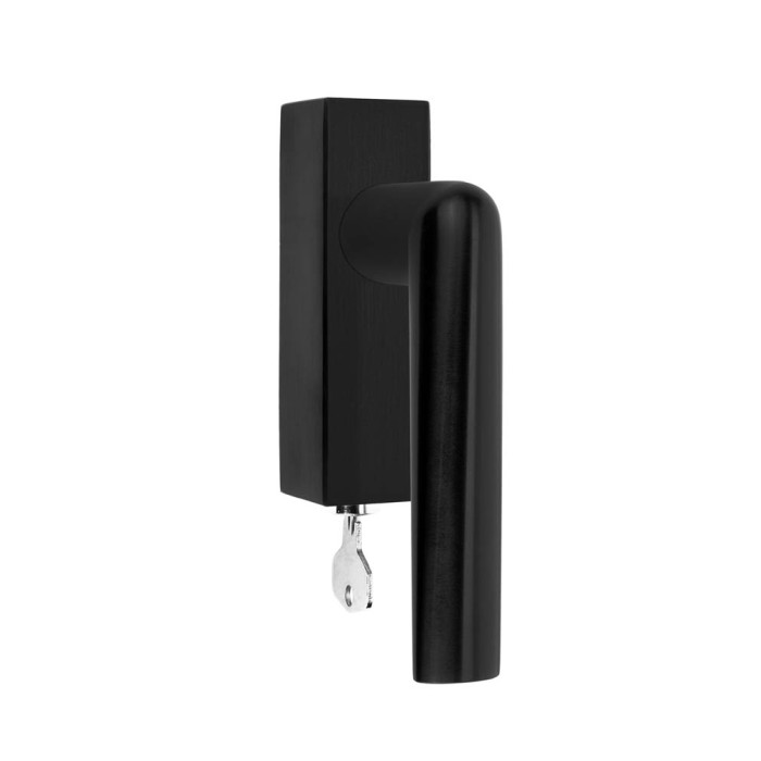 Set draaikiepgarnituren Piet Boon INC PBI102-DKLOCK afsluitbaar PVD mat zwart RW RVS-304 main product photo