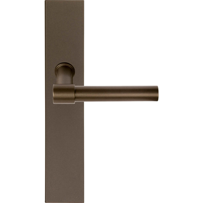 Deurkruk paar Piet Boon ONE PBL15P236SFC massief ongeveerd op schild blind brons main product photo