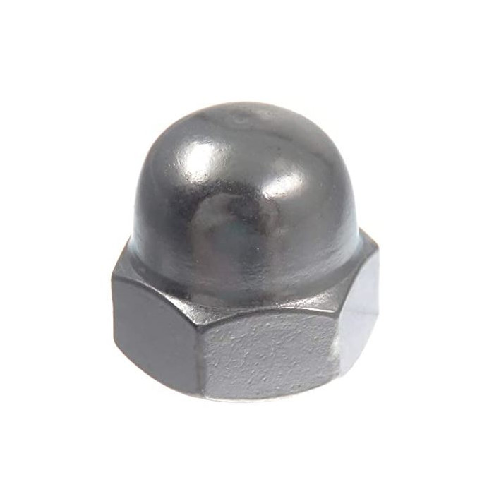 Zeskant dopmoer, hoge vorm M8 RVS-304 mat geslepen main product photo