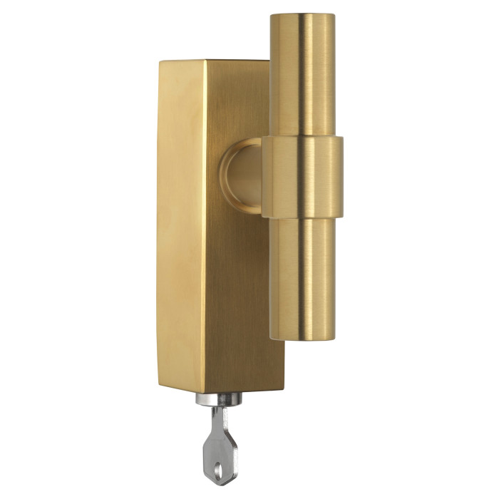 Draaikiepgarnituur Piet Boon ONE PBT20-DKLOCK afsluitbaar PVD mat goud RVS-304 main product photo