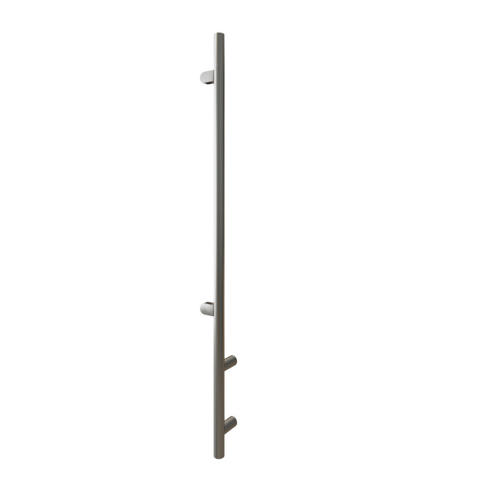 Mobiele balieschermpaal Xana rechter staander RVS-304 zwart main product photo