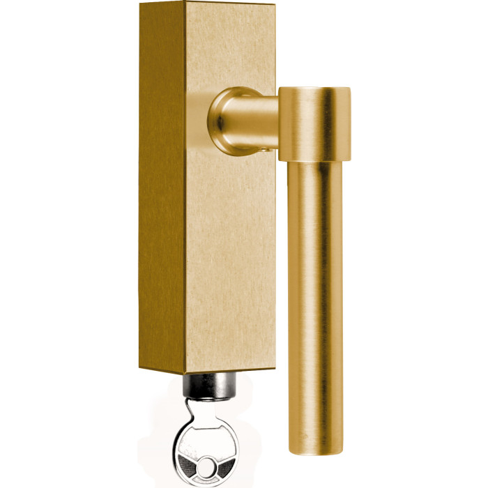 Draaikiepgarnituur Piet Boon ONE PBL15-DKLOCK afsluitbaar PVD mat goud RVS-304 main product photo